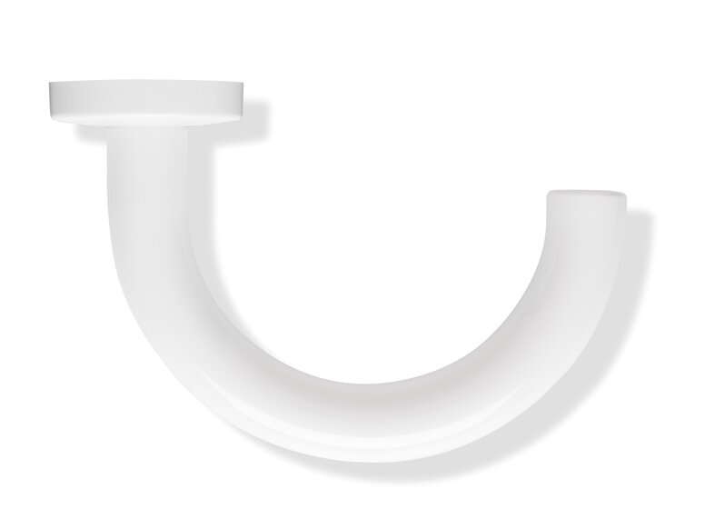 HEWI Türdrücker mit runder U-Form in Signalweiß aus Polyamid