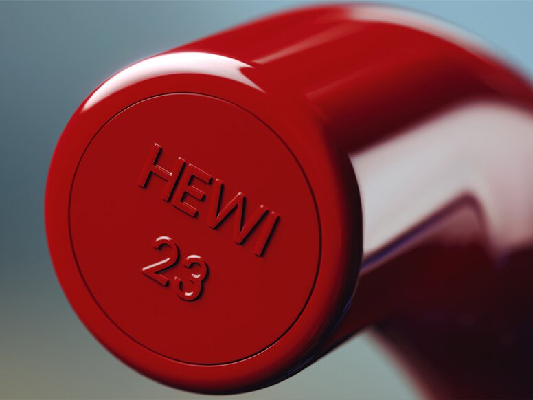 HEWI Türdrücker System 111 in der Farbe 33 -  rubinrot