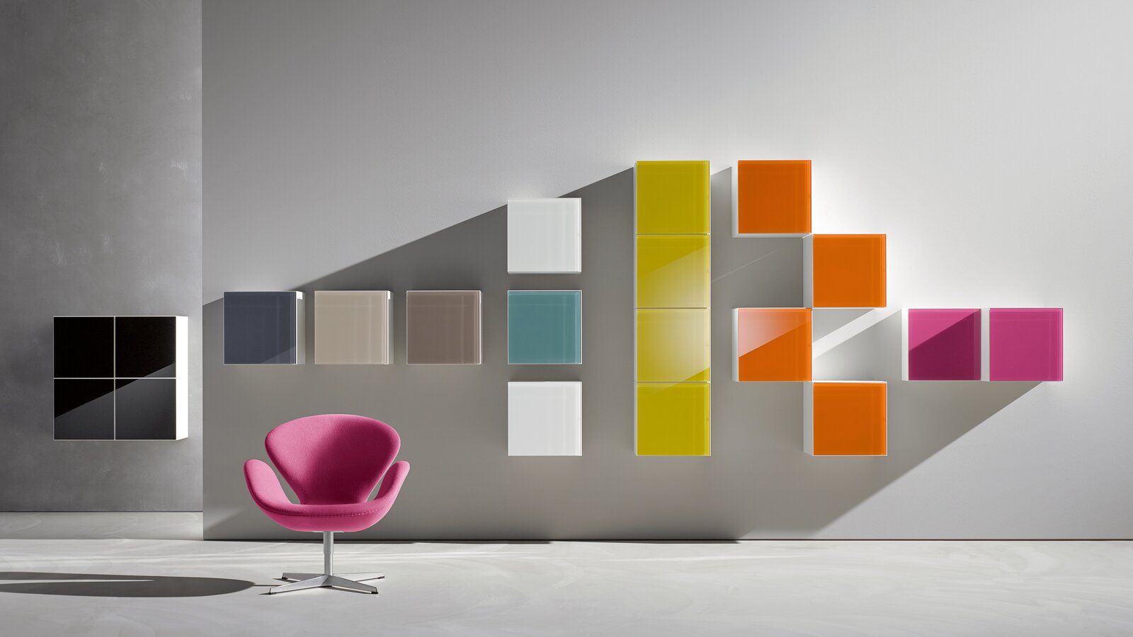 HEWI Home M40 verschiedene Farben und Anordnungen des Mobilar M40 von HEWI