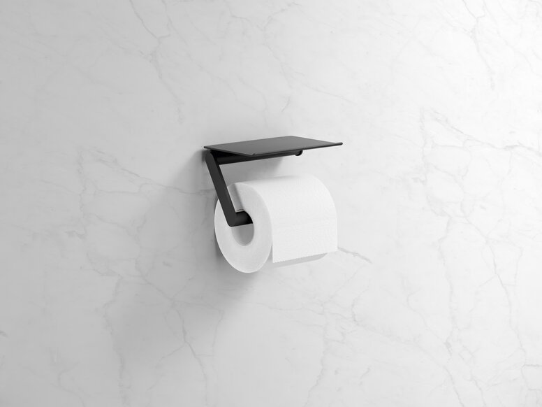 WC-Papierhalter in schwarz System 900