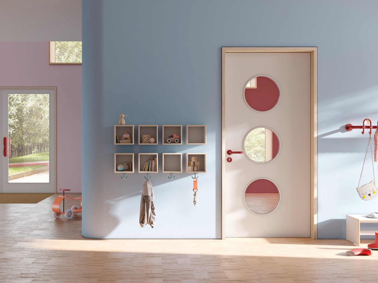 HEWI Garderobe für Kids Garderobe und Beschläge für Kindergärten