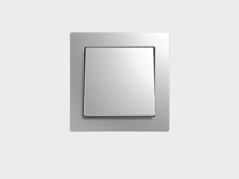Design Original Gira Eckiger Lichtschalter aus Edelstahl von Gira