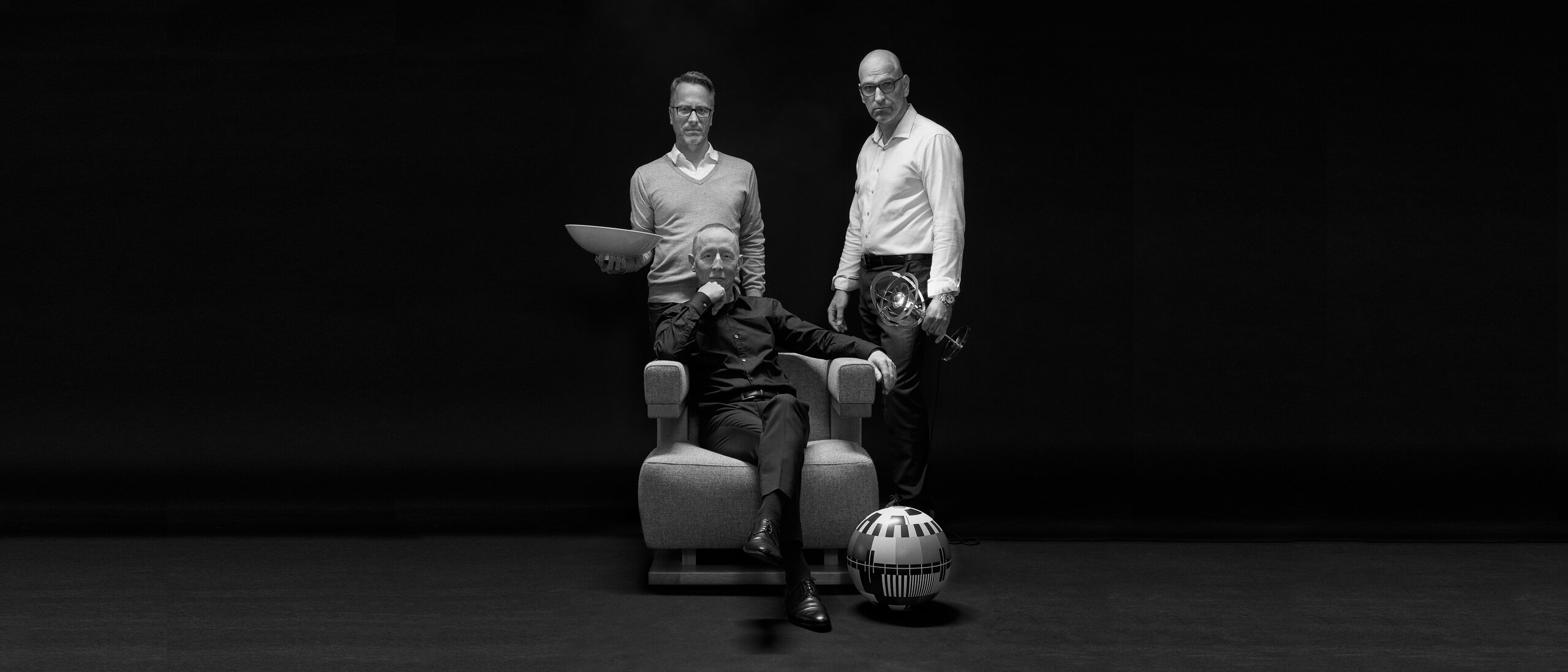 Gruppenfoto von Olff Appold, Kai Brüninghaus und Jürgen Sandfort