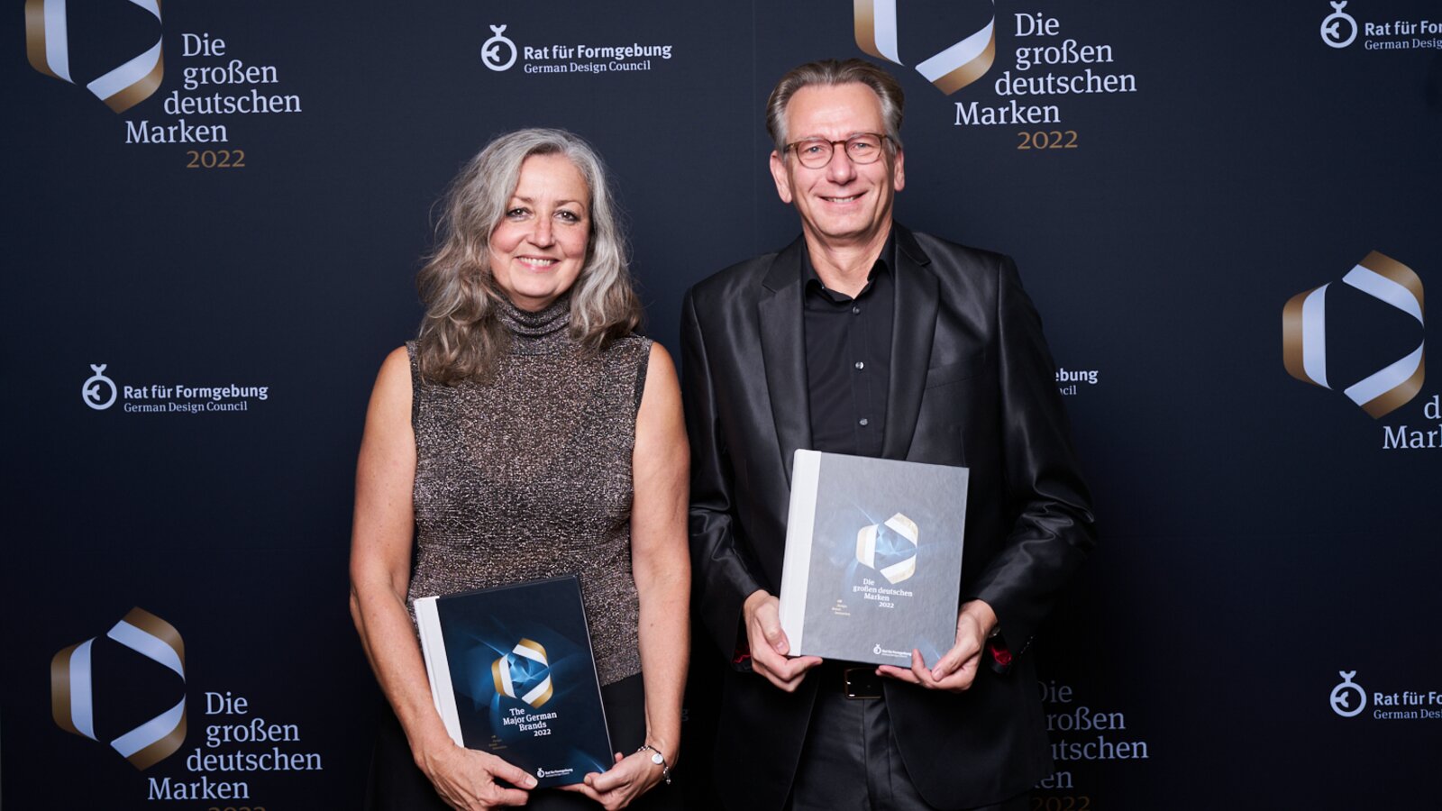 Thorsten Stute und Christiane Küper bei der Preisverleihung die großen deutschen Marken 2022