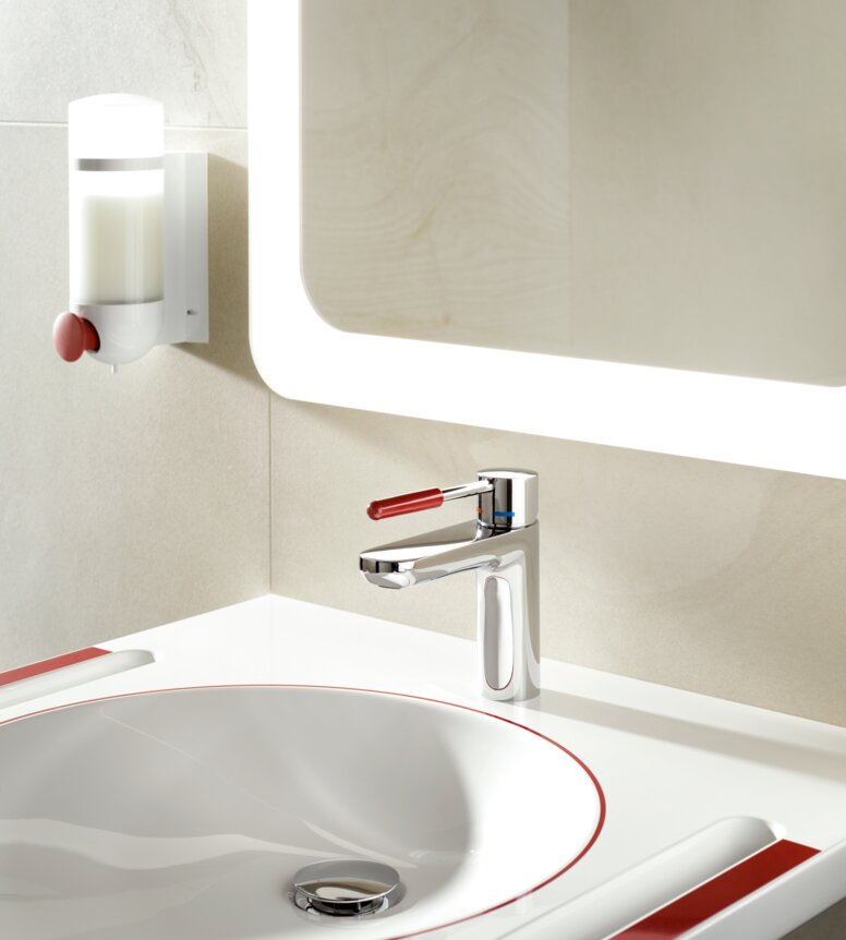 Waschtisch und Armatur für Demenzerkrankte