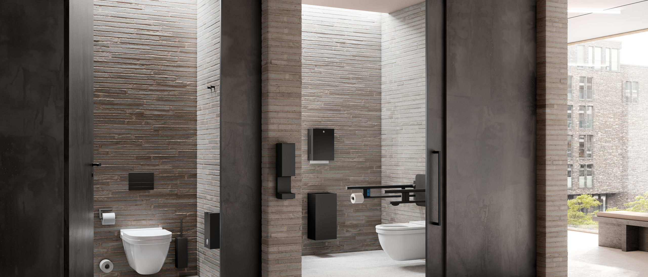 WC-Kabine in einem öffentlichen Gebäude