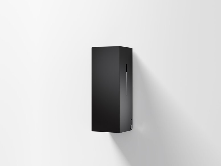 HEWI SENSORIC Seifenspender Schwarz matt HEWI berührungsloser Seifenspender mit kantigem Design in Schwarz matt aus Edelstahl